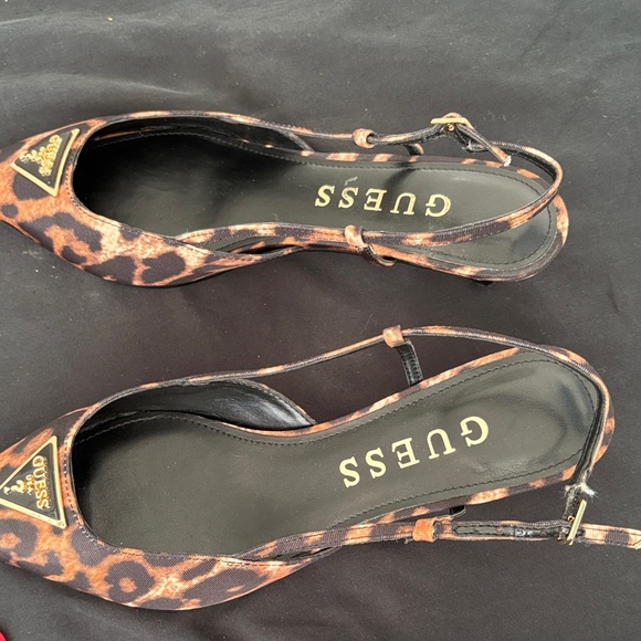 Guess Leopard Print Slingback Heels - Picture 4 of 10